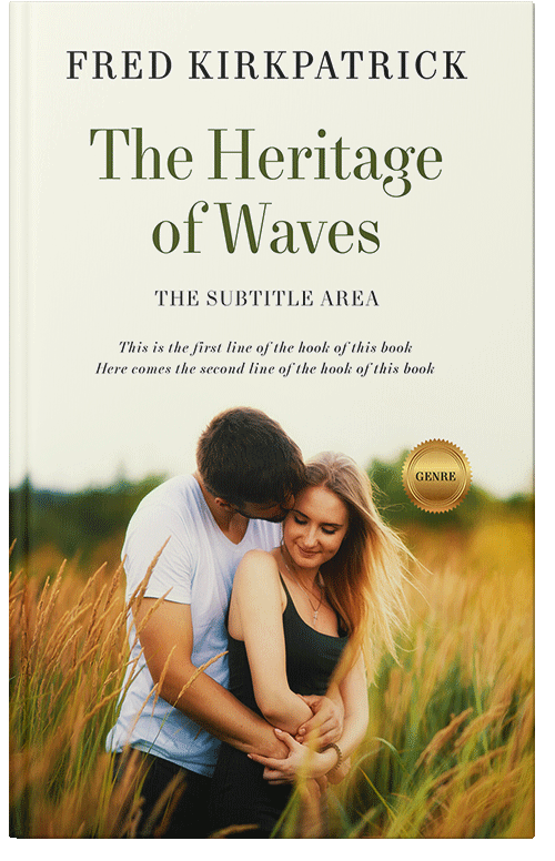 Front view of Premade Romance Book Cover - Thatch Green