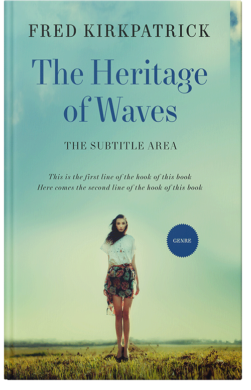 Front view of Surf #5656 - Premade Romance Book Cover