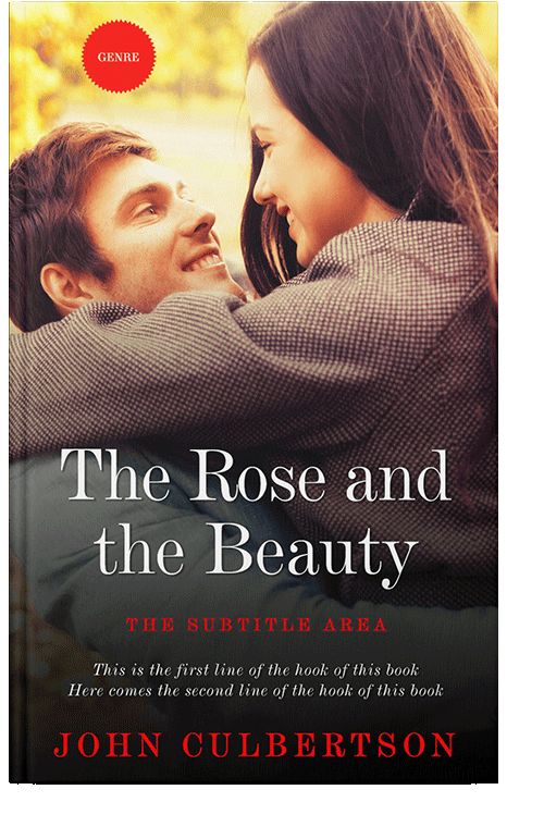 Front view of Harvest Gold #5697 - Premade Romance Book Cover