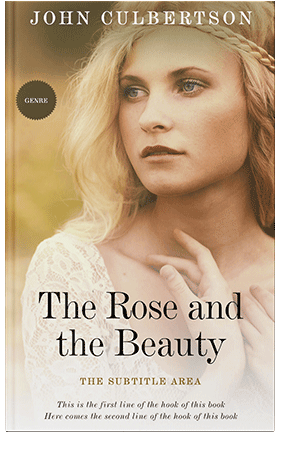 Pre Made Book Cover Almond