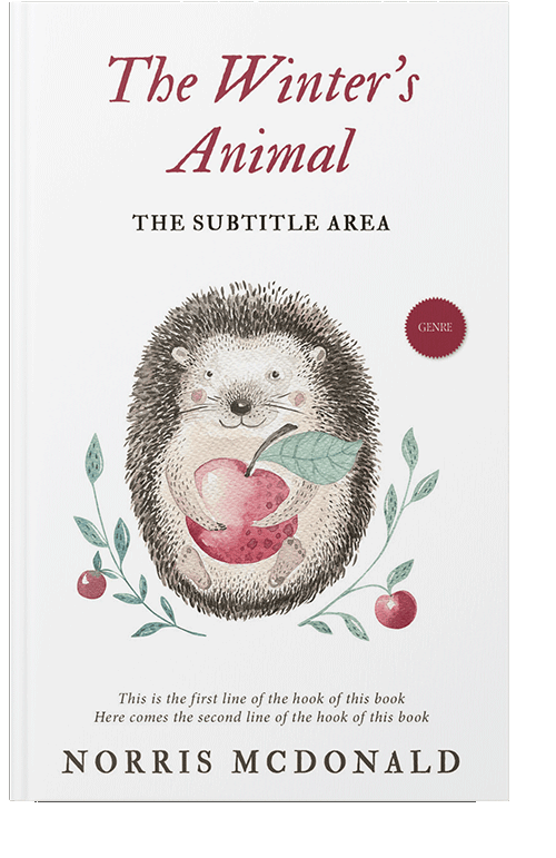 Front view of Wafer #5735 - Premade Nature Book Cover