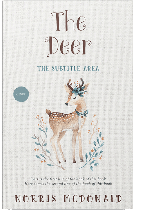 Front view of Pampas #5739 - Premade Nature Book Cover