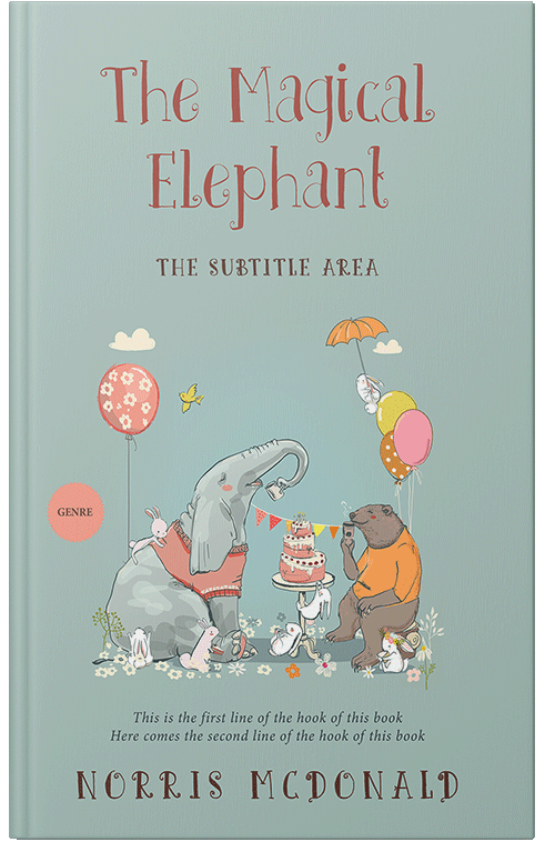 Front view of Premade Nature Book Cover - Powder Ash