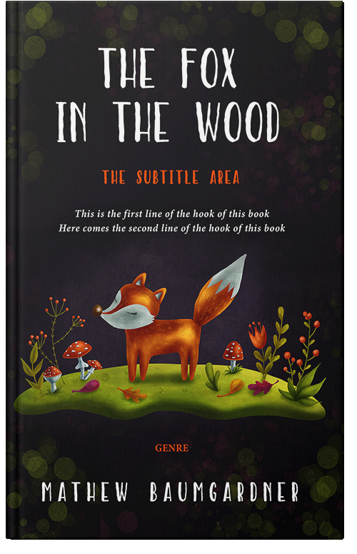 Front view of Cod Gray #5754 - Premade Fantasy Book Cover