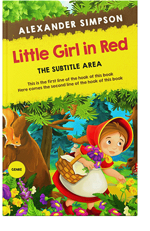 Pre Made Book Cover Green Pea