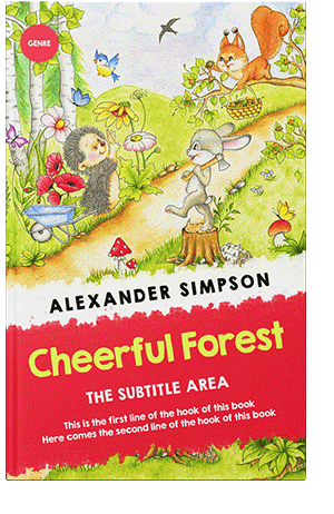 Pre Made Book Cover Red Ribbon