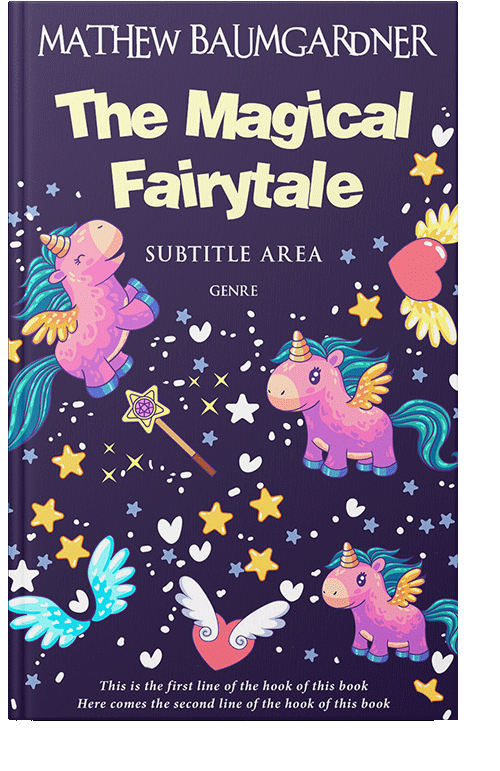 Front view of Grape #5777 - Premade Fantasy Book Cover