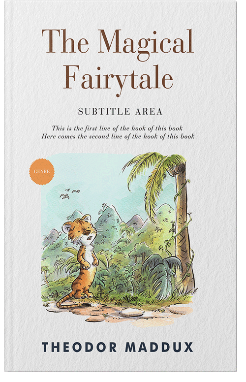 Front view of Premade Children's Book Cover - Gray Nurse