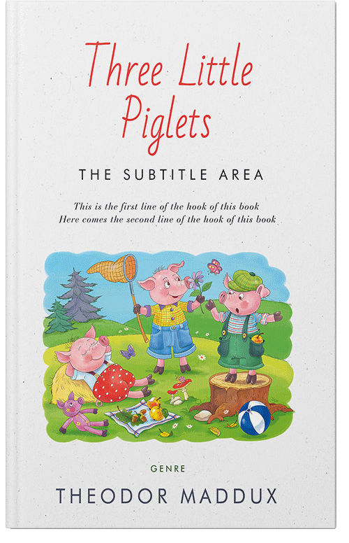 Front view of Hint Of Red #5786 - Premade Fantasy Book Cover