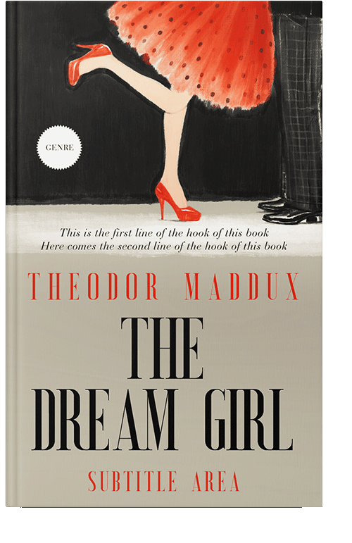 Front view of Cod Gray #5800 - Premade Abstract Book Cover