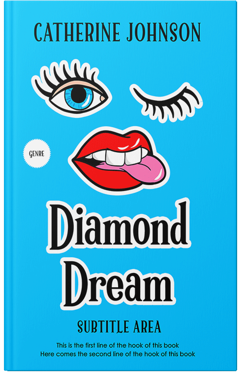 Front view of Bright Turquoise #5809 - Premade Teen & Young Adult Book Cover