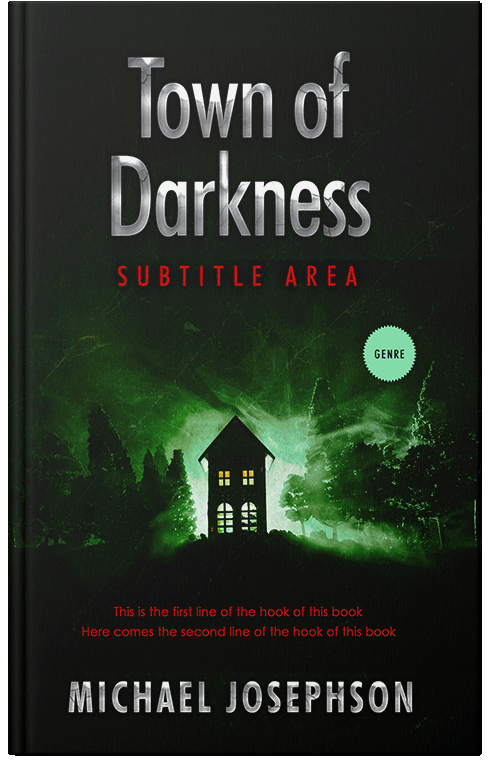 Front view of Midnight Moss #5818 - Premade Horror Book Cover