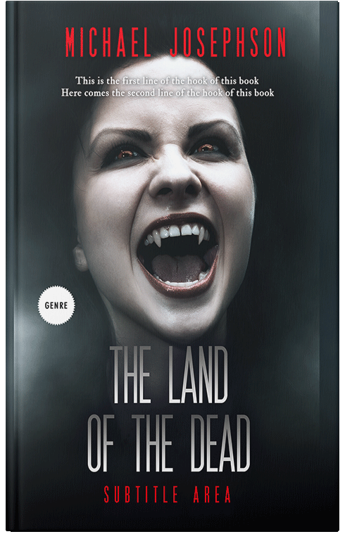 Front view of Cold Turkey #5825 - Premade Horror Book Cover