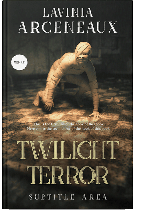 Front view of Rangoon Green #5830 - Premade Horror Book Cover