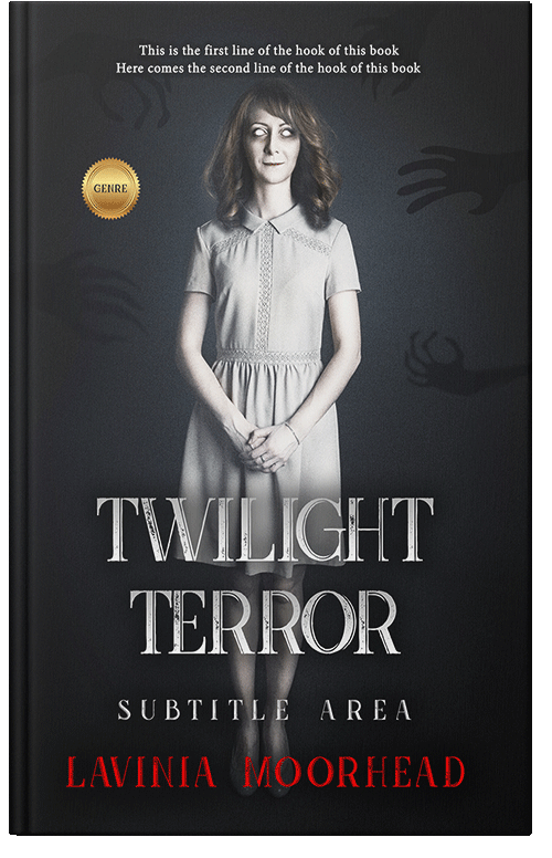 Front view of Premade Horror Book Cover - Shark