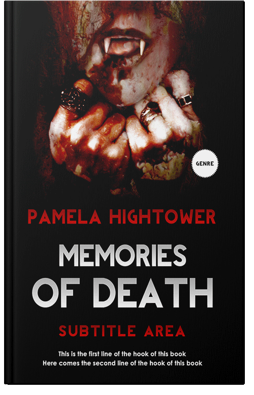 Front view of Premade Horror Book Cover - Old Rose