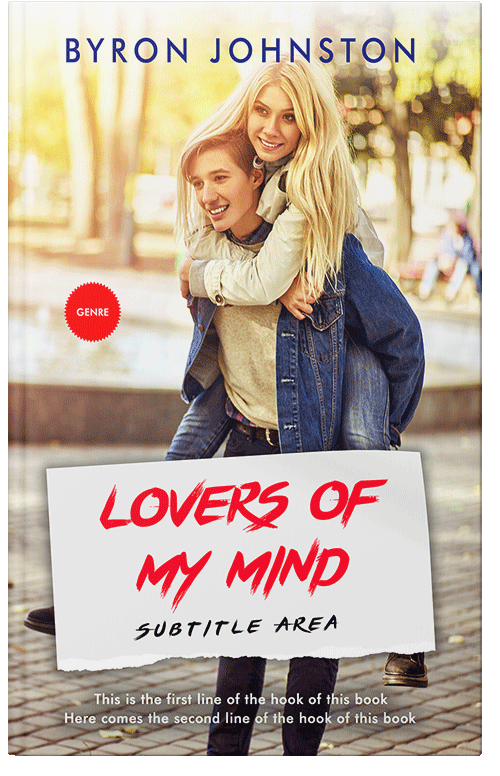 Front view of Premade Romance Book Cover - White Rock