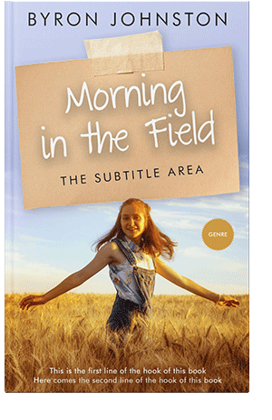 Pre Made Book Cover Gold Sand