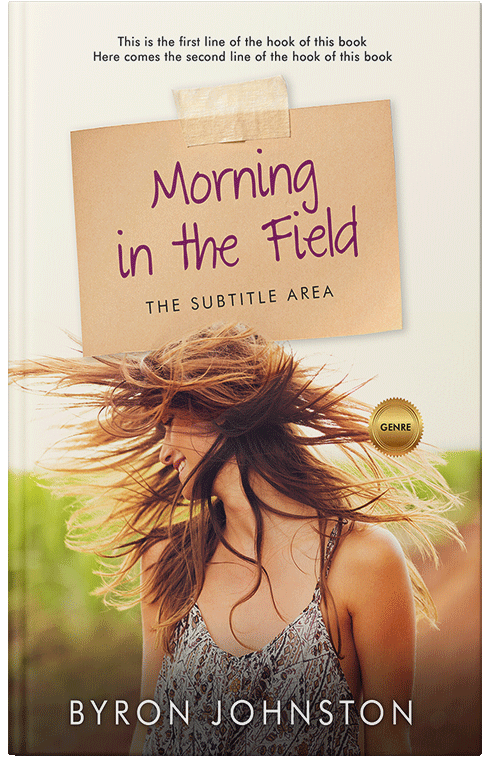 Front view of Premade Romance Book Cover - Gold Sand