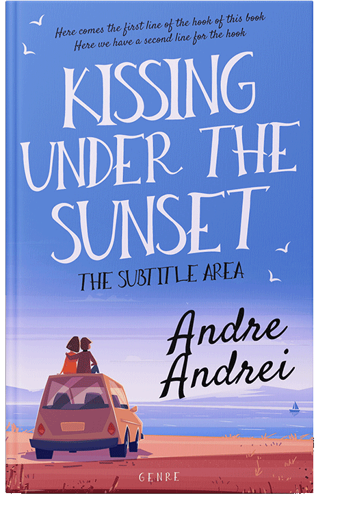 Front view of Havelock Blue #6011 - Premade Romance Book Cover