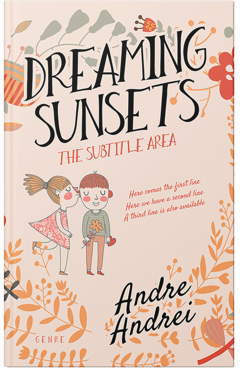 Front view of Linen #6013 - Premade Romance Book Cover