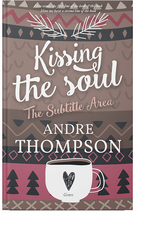 Front view of Opium #6024 - Premade Abstract Book Cover