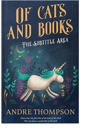 Pre Made Book Cover Nile Blue