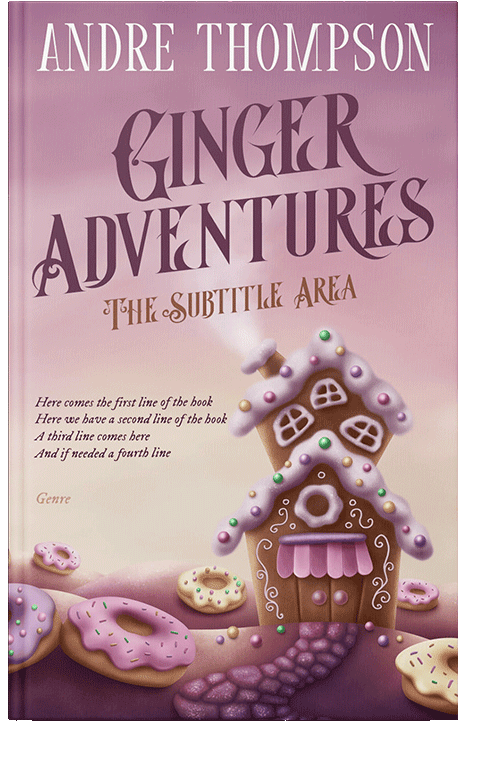 Front view of Blossom #6031 - Premade Fantasy Book Cover