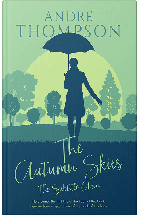 Front view of Chathams Blue #6044 - Premade Romance Book Cover