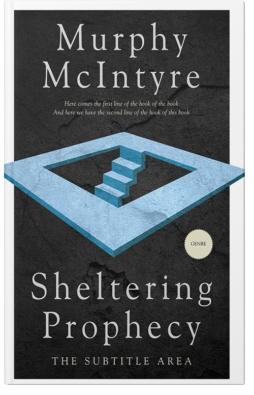 Front view of Shark #6101 - Premade Abstract Book Cover