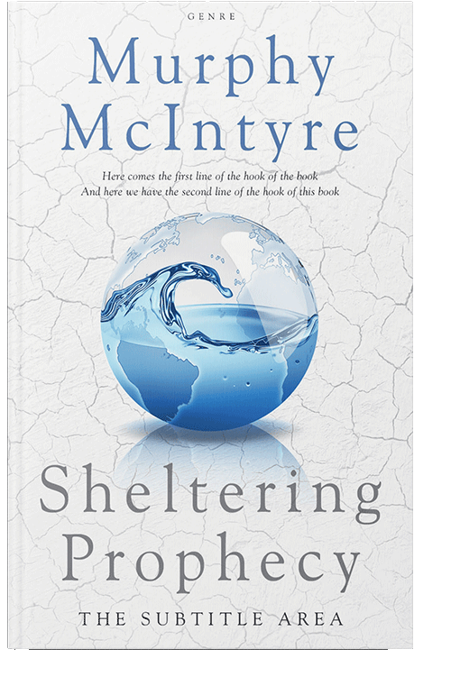 Front view of Steel Blue #6116 - Premade Science & Nature Book Cover