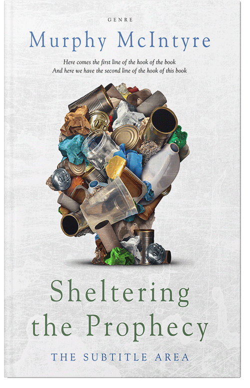 Front view of Cape Cod #6119 - Premade Abstract Book Cover