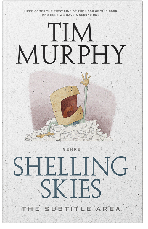 Front view of Premade Business Book Cover - Cararra