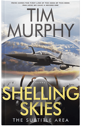 Pre Made Book Cover Swirl