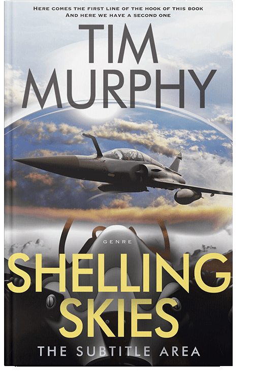 Front view of Swirl #6148 - Premade Science Fiction Book Cover