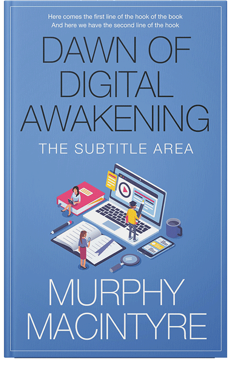 Front view of Danube #6163 - Premade Self-Improvement & Self-Help Book Cover