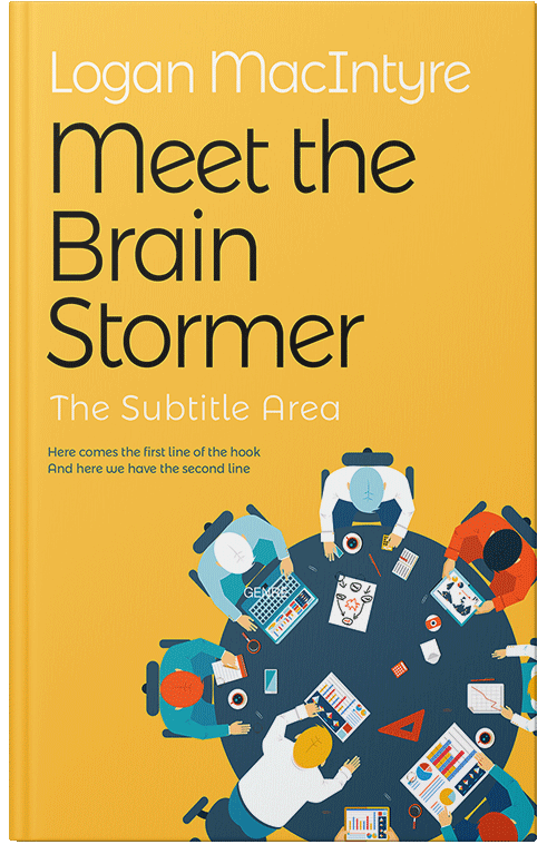 Front view of Premade Business Book Cover - Bright Sun