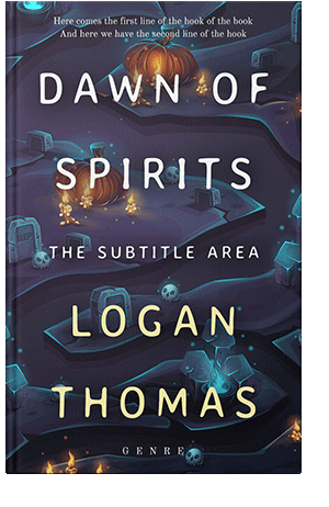 Pre Made Book Cover Ebony Clay