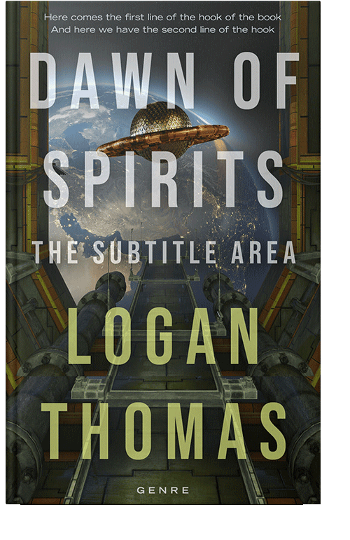 Front view of Rangitoto #6205 - Premade Science Fiction Book Cover