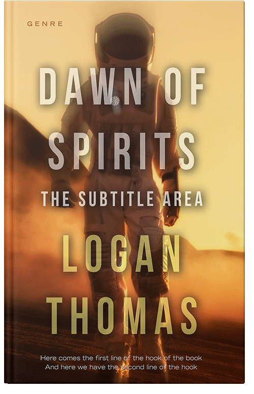 Front view of Premade Science Fiction Book Cover - Chalky