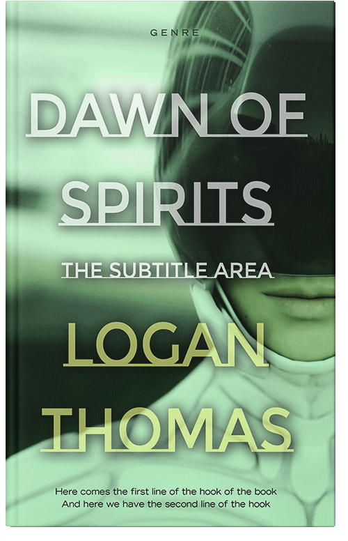 Front view of Pixie Green #6208 - Premade Science Fiction Book Cover