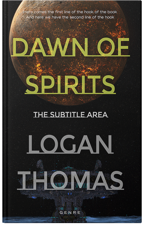 Front view of Premade Science Fiction Book Cover - Green Smoke