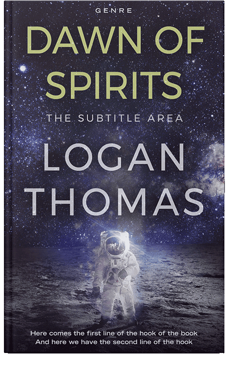 Front view of Steel Gray #6212 - Premade Science Fiction Book Cover