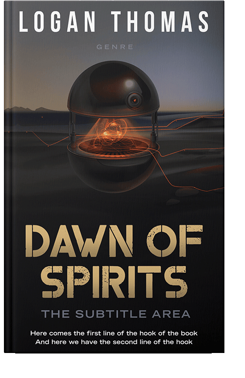 Front view of Thunder #6214 - Premade Apocalyptica Book Cover