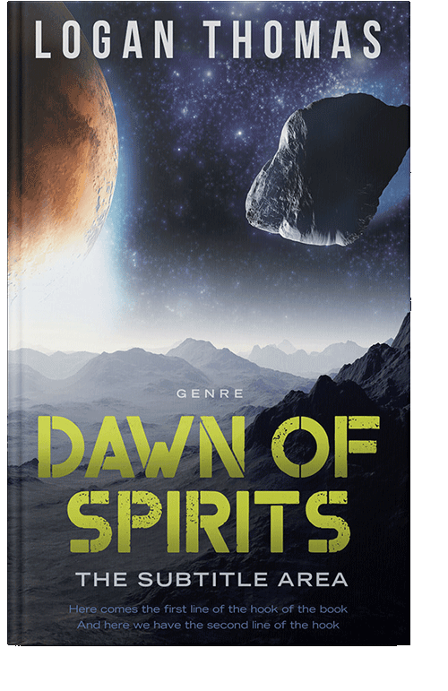 Front view of Thistle Green #6215 - Premade Apocalyptica Book Cover