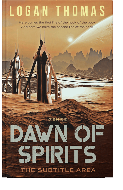 Front view of Muddy Waters #6216 - Premade Science Fiction Book Cover