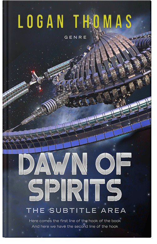 Front view of Premade Science Fiction Book Cover - Ebony Clay