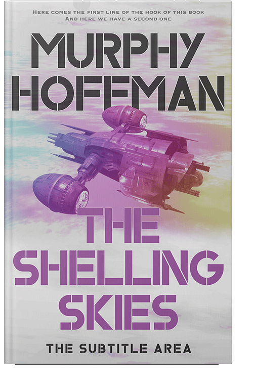 Front view of Pale Slate #6222 - Premade Science Fiction Book Cover