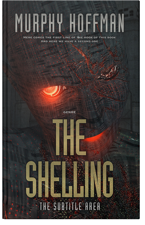 Front view of Cocoa Brown #6228 - Premade Science Fiction Book Cover