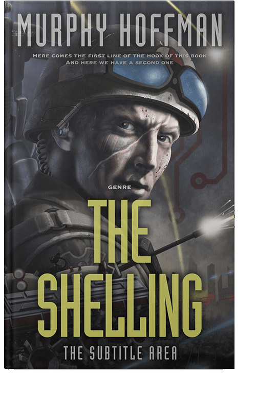 Front view of Shark #6231 - Premade Science Fiction Book Cover